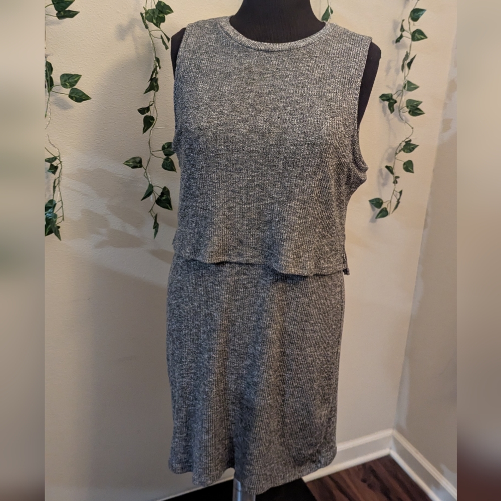 F21 Sleeveless Sweater Dress With Back Cutout